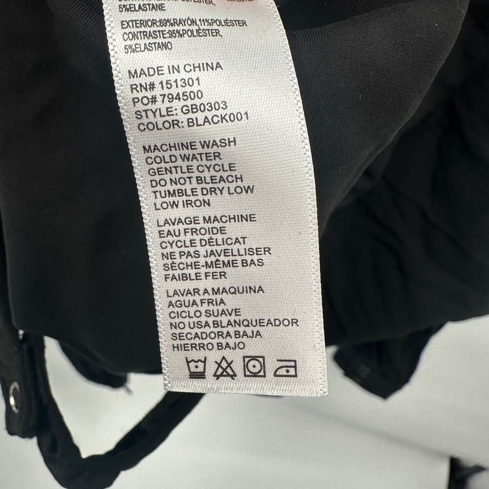 GOOD AMERICAN NWT Utility Surplice Bodysuit in Black // S - Picture 11 of 14